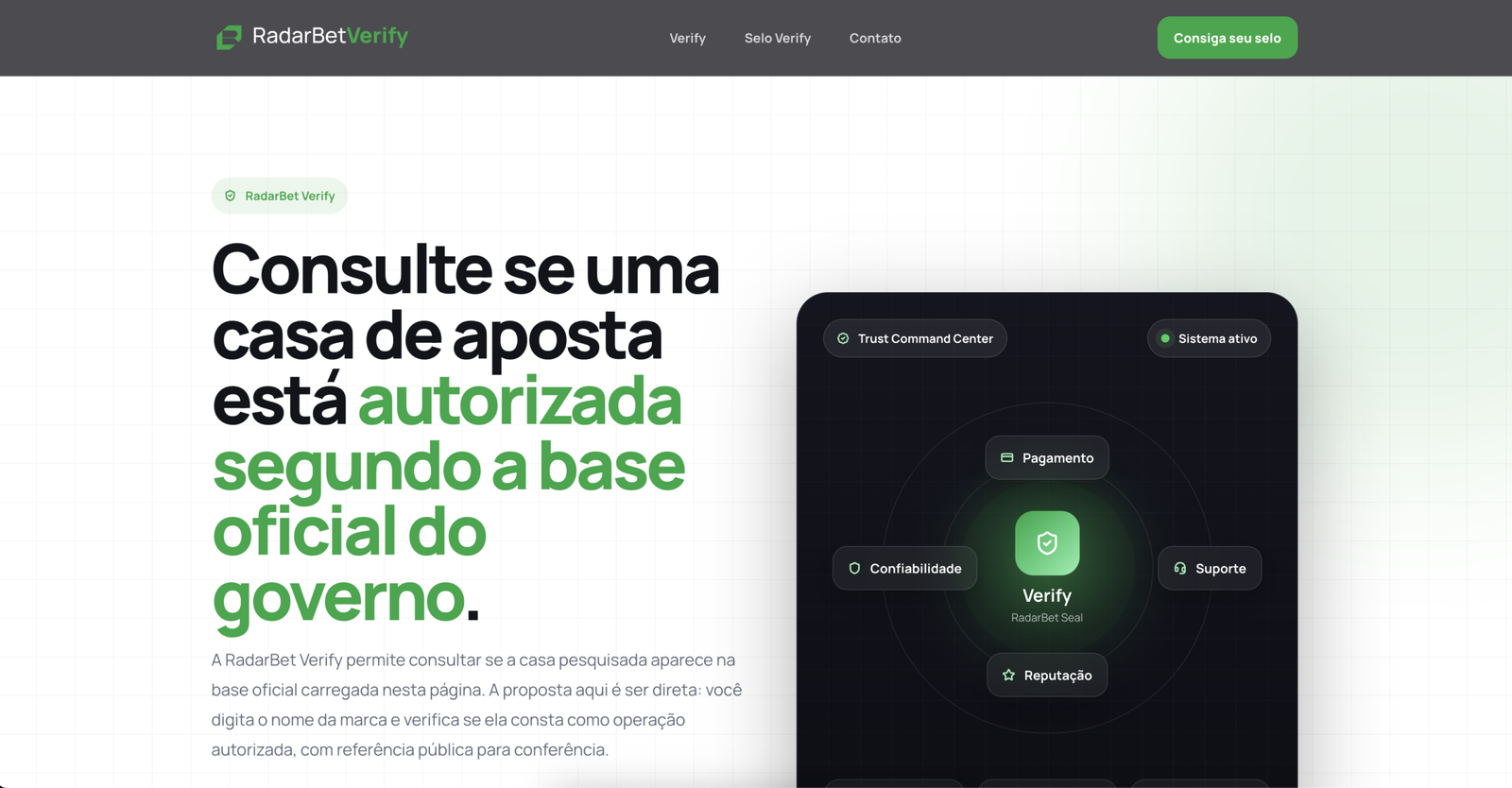 RadarBet Verify