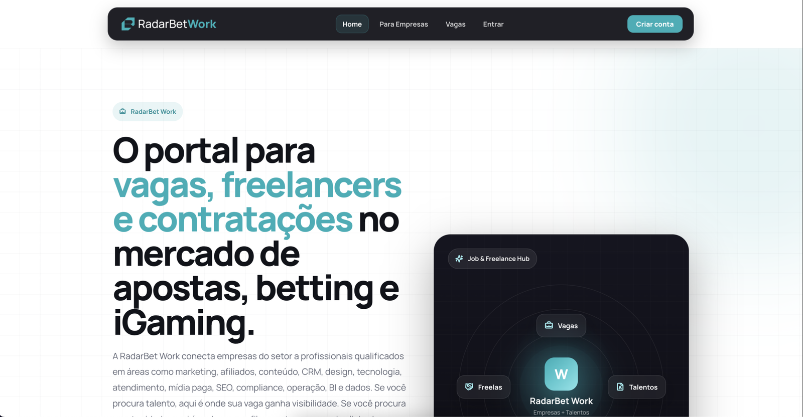 RadarBet Work